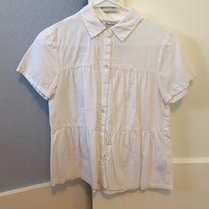 Madewell Short Sleeve Button Up Blouse